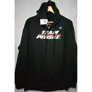 IndyCar Team Penske Men's Black Pullover Sweatshirt Hoodie Sz Large Graphic Back